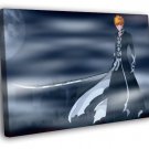 Bleach Ichigo Kurosaki Amazing Anime Manga Art  20x16 inch FRAMED CANVAS WALL PRINT