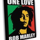 Bob Marley One Love Painting Reggae Music Art  20x16 inch FRAMED CANVAS WALL PRINT