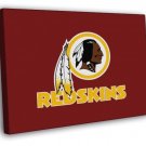 Washington Redskins Football Logo Hockey Art  20x16 inch FRAMED CANVAS WALL PRINT