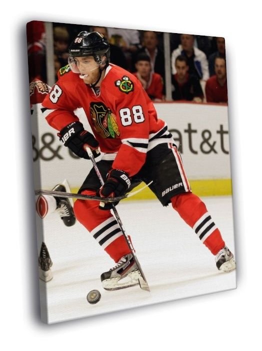 Patrick Kane Chicago Blackhawks Hockey Sport  20x16 inch FRAMED CANVAS WALL PRINT