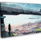 Star Citizen Sci-Fi Space Video Game  20x16 inch FRAMED CANVAS WALL PRINT
