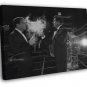 Rat Pack Smoke Retro Group Frank Sinatra BW WALL  20x16 inch FRAMED CANVAS PRINT