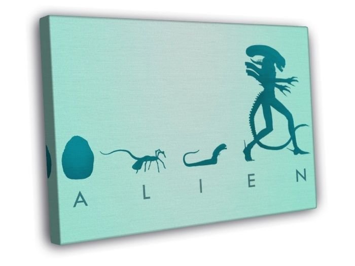 Alien Evolution Egg Facehugger Sci-Fi Movie WALL  20x16 inch FRAMED CANVAS PRINT