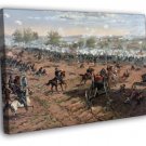 Battle of Gettysburg American Civil War Painting Art WALL  20x16 inch FRAMED CANVAS PRINT