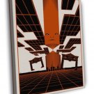 TRON 1982 Retro Movie Vintage Art Artwork  20x16 inch FRAMED CANVAS WALL PRINT