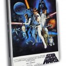 Star Wars Movie Vintage  20x16 inch FRAMED CANVAS WALL PRINT