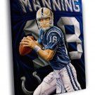 Peyton Manning Painting Art Football Sport  20x16 inch FRAMED CANVAS WALL PRINT