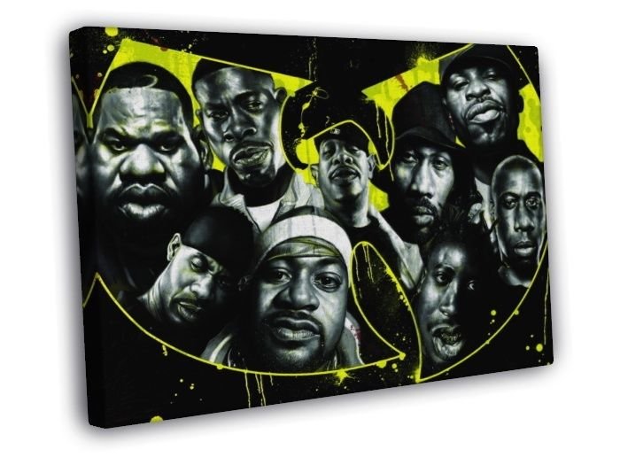 Wu Tang Clan Logo Members Art Group Band Hip Hop Rap WALL 20x16 Inch wu-tang-clan-logo-members-art-group-band-hip-hop-rap-wall-20x16-inch