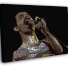 Freddie Mercury Words Art Queen Rock Music WALL  20x16 inch FRAMED CANVAS PRINT
