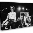 Sex Pistols Sid Vicious John Lydon Stage Punk Rock  20x16 inch FRAMED CANVAS WALL PRINT
