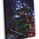 Teenage Mutant Ninja Turtles Cool Art TMNT  20x16 inch FRAMED CANVAS WALL PRINT