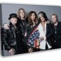 Aerosmith Steven Tyler Awesome USA Flag Retro Band 20x16 inch FRAMED CANVAS WALL PRINT