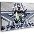 DeMarcus Ware Dallas Cowboys Art Football  20x16 inch FRAMED CANVAS WALL PRINT