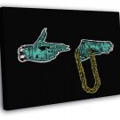Run the Jewels Logo Art Group Band Rapper Hip-Hop Rap  20x16 inch FRAMED CANVAS WALL PRINT