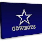 Dallas Cowboys Football Logo Hockey Sport Art WALL  20x16 inch FRAMED CANVAS PRINT