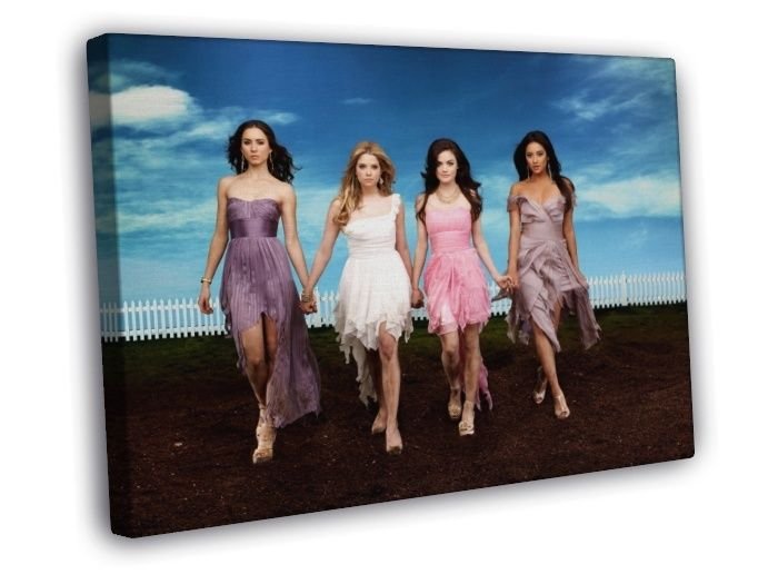 Pretty Little Liars Cast Characters Beautiful TV WALL  20x16 inch FRAMED CANVAS PRINT