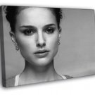 Natalie Portman Amazing BW Portrait Hot Beautiful  20x16 inch FRAMED CANVAS WALL PRINT
