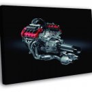 Car Engine Motor Tuning Engineering WALL  20x16 inch FRAMED CANVAS PRINT