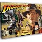 Indiana Jones Characters Movie Art WALL  20x16 inch FRAMED CANVAS PRINT