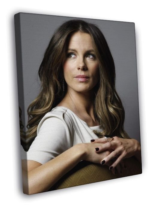 Kate Beckinsale Hot Charming Elegant Actress  20x16 inch FRAMED CANVAS WALL PRINT