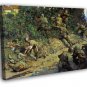 World War II D-Day Normandy WW2 Painting Art Soldiers WALL 20x16 inch FRAMED CANVAS PRINT
