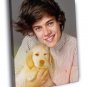 One Direction Harry Styles Puppy Cute Rare WALL 20x16 inch FRAMED CANVAS PRINT