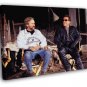 Terminator Arnold Schwarzenegger Behind the Scenes 20x16 inch FRAMED CANVAS WALL PRINT