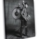 Dave Matthews Funny Monkey Retro Music BW WALL  20x16 inch FRAMED CANVAS PRINT
