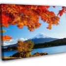 Mount Fuji Japan Autumn Fall Beautiful Nature WALL  20x16 inch FRAMED CANVAS PRINT