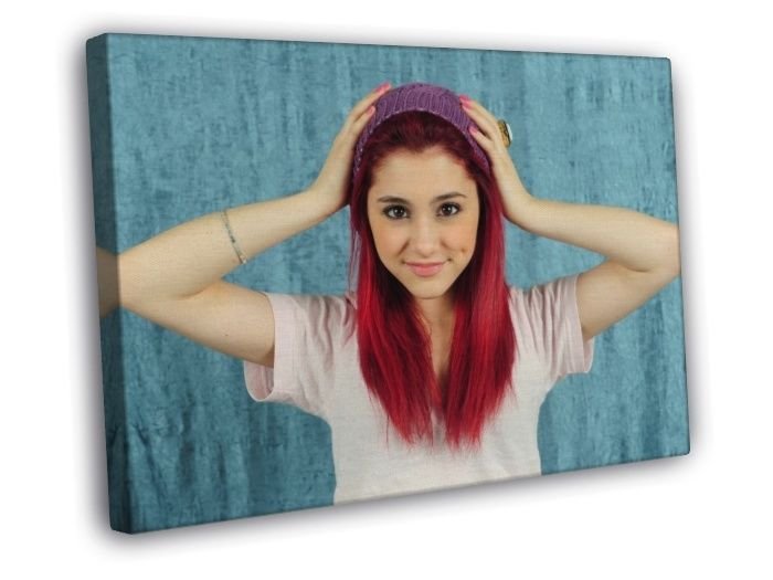Ariana Grande Cute Singer Actress Music  20x16 inch FRAMED CANVAS WALL PRINT