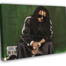 Lil Wayne Dreads Hip Hop Singer Music  20x16 inch FRAMED CANVAS WALL PRINT