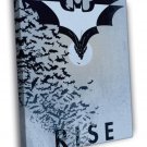 Batman Logo Dark Knight Rises Cool Art Artwork WALL  20x16 inch FRAMED CANVAS PRINT