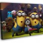 Despicable Me 2 Minions Happy Cool Funny Movie WALL 20x16 inch FRAMED CANVAS PRINT