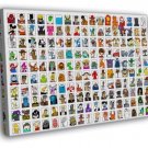 Movie Video Game Comics Characters Amazing Art Part 1 WALL  20x16 inch FRAMED CANVAS PRINT