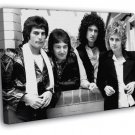Queen Great BW Retro Freddie Mercury Music Rock Band  20x16 inch FRAMED CANVAS WALL PRINT