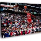 Michael Jordan Slam Dunk Chicago Bulls Retro WALL  20x16 inch FRAMED CANVAS PRINT