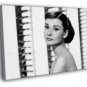 Audrey Hepburn Retro Classic Actress BW WALL  20x16 inch FRAMED CANVAS PRINT