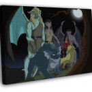 Gargoyles Characters Cartoon TV Series Art WALL  20x16 inch FRAMED CANVAS PRINT