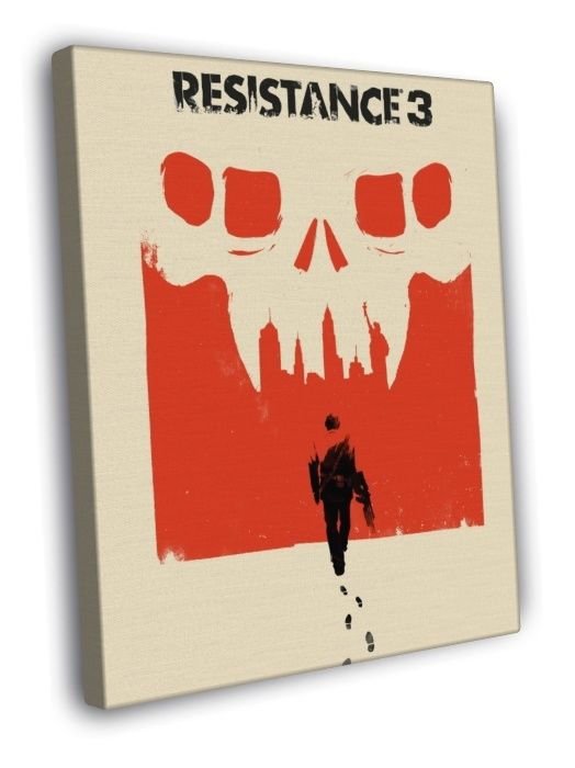 Resistance 3 Video Game Cool Art Artwork WALL  20x16 inch FRAMED CANVAS PRINT