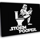 Stormtrooper Funny Cool Artwork Star Wars Art  20x16 inch FRAMED CANVAS WALL PRINT