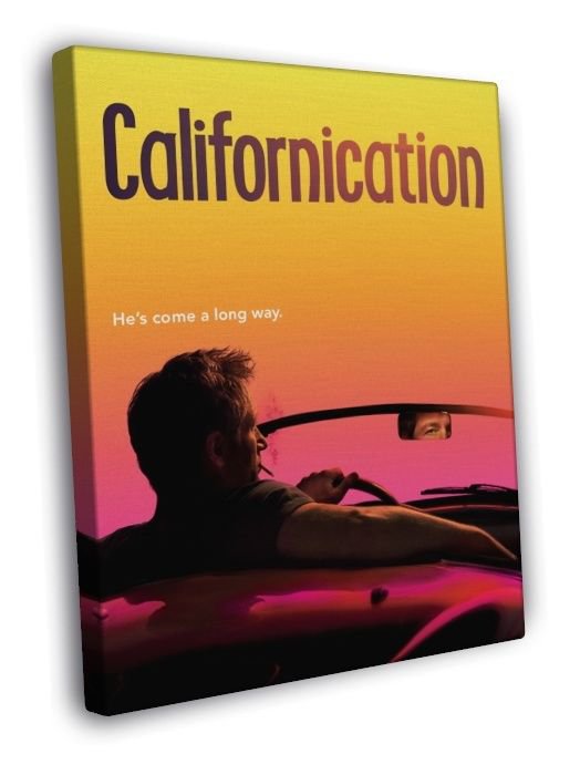 Californication David Duchovny Series WALL  20x16 inch FRAMED CANVAS PRINT