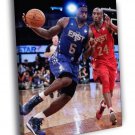 Lebron James East All-Star Game Basketball  20x16 inch FRAMED CANVAS WALL PRINT