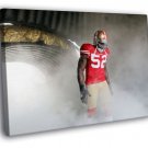 Patrick Willis San Francisco 49ers Football WALL  20x16 inch FRAMED CANVAS PRINT