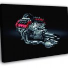 Car Engine Motor Tuning Engineering WALL  20x16 inch FRAMED CANVAS PRINT