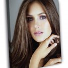 Nina Dobrev Portrait Actress WALL  20x16 inch FRAMED CANVAS PRINT