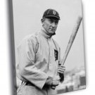 Ty Cobb Detroit Tigers Vintage Retro BW Sport  20x16 inch FRAMED CANVAS WALL PRINT