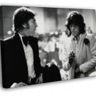 John Lennon Mick Jagger Retro Music WALL  20x16 inch FRAMED CANVAS PRINT