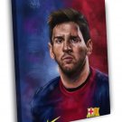 Leo Messi Painting Art Portrait FC Barcelona WALL  20x16 inch FRAMED CANVAS PRINT