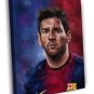 Leo Messi Painting Art Portrait FC Barcelona WALL 20x16 inch FRAMED CANVAS PRINT