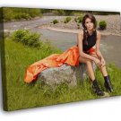 Nina Dobrev Actress WALL  20x16 inch FRAMED CANVAS PRINT
